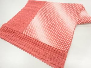 絞りレース花模様ショール